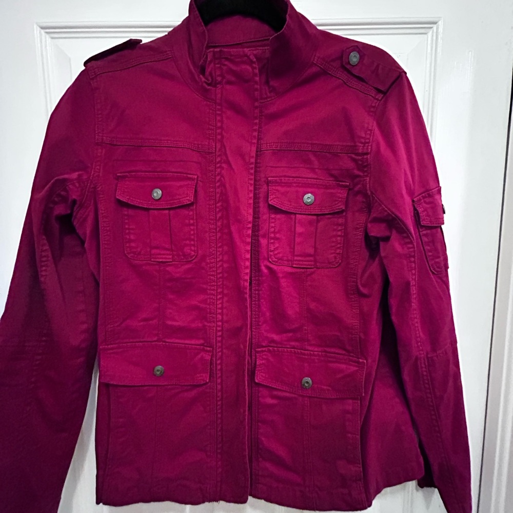 Kensie Women's Dark Red Utility Jacket
